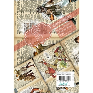 CrafTangles Decoupage Paper Pack - Glory Days (A4) - 4 sheets