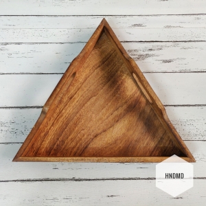 Triangle Wooden Tray for Decoupage