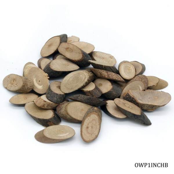 Oval Wooden Pieces - OWP1INCHB - (35 pcs)