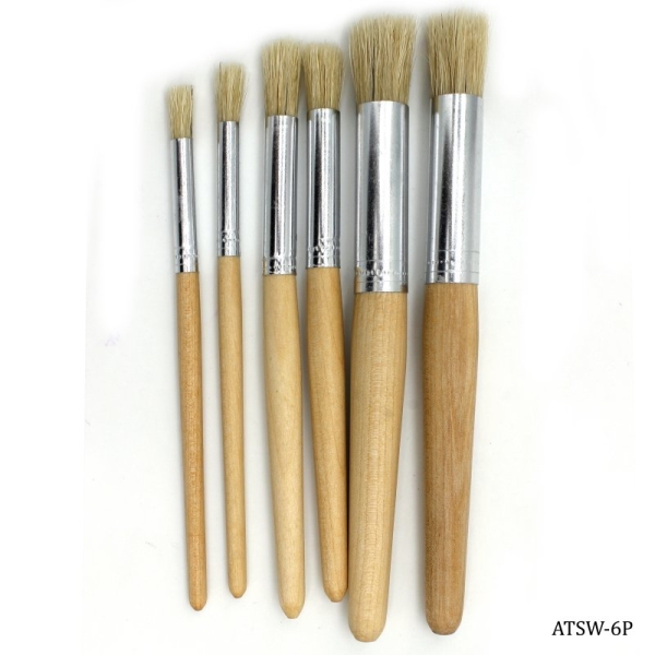 Stencil Brushes (Set of 6 brushes)