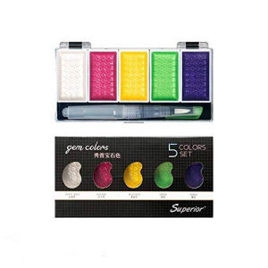 Gem Watercolors set of 5