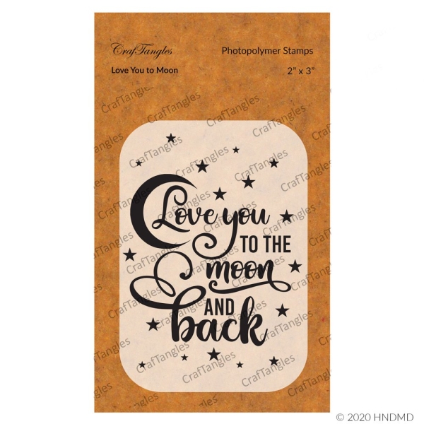 CrafTangles Photopolymer Stamps - Love you to Moon