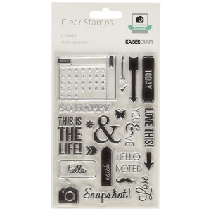 KaiserCraft Captured Moments Clear Stamps - Calendar