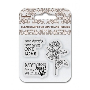 ScrapBerry's Clear Stamps 2.7"X2.7" - One Love