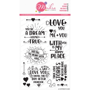 Mudra Craft Stamps - Love Sentiments