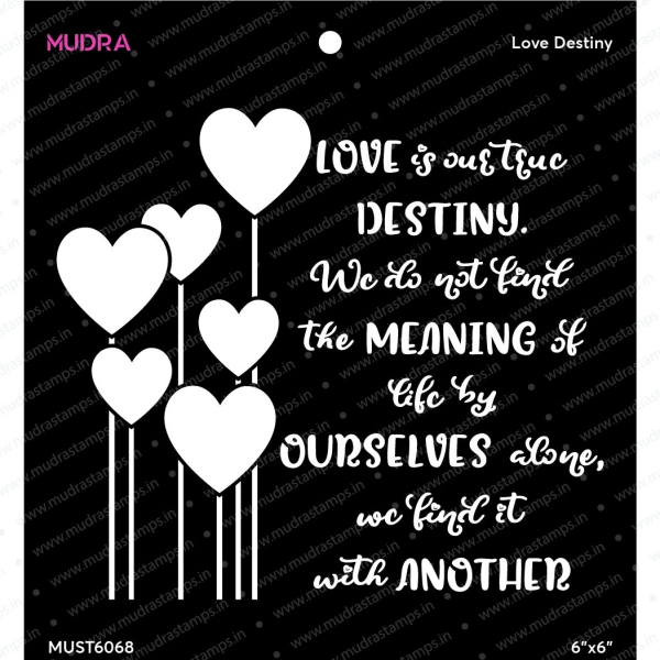 Mudra Stencils - Love Destiny