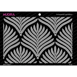 Mudra Stencils - Ornamental Leaf Pattern