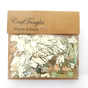 CrafTangles Sequins - Golden Rectangles