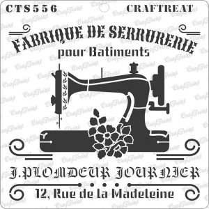 CrafTreat 6"x6" Stencil - Fabrique