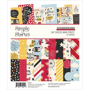 Simple Stories Double-Sided Paper Pad 6"X8" 24/Pkg - Say Cheese Main Street