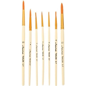 Arora Art Brushes 7 pieces Round Taklon Brushes