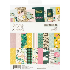 Simple Stories Double-Sided Paper Pad - I Am (6"X8" 24/Pkg) (IA12414)