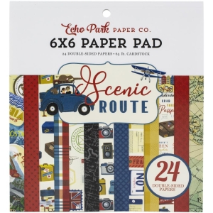 Echo Park paper pad - Scenic Route (6by6 inch)