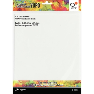 Tim Holtz Alcohol Ink Transucent Yupo Paper 104lb 5/Pkg