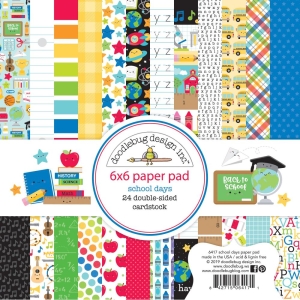 Doodlebug Double-Sided Paper Pad 6"X6" 24/Pkg School Days