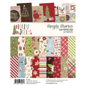 Simple Stories Double-Sided Paper Pad - Holly Jolly (6"X8" 24/Pkg)