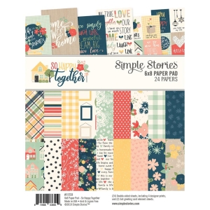 Simple Stories Double-Sided Paper Pad - So happy together (6"X8" 24/Pkg)