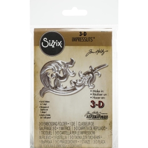 Sizzix 3D Impresslits Embossing Folder By Tim Holtz - Flourish