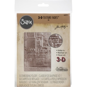 Sizzix 3D Texture Fades Embossing Folder By Tim Holtz - Foundry