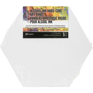 Tim Holtz Alcohol Ink Hard Core Art Panel 4"X4" 3/Pkg