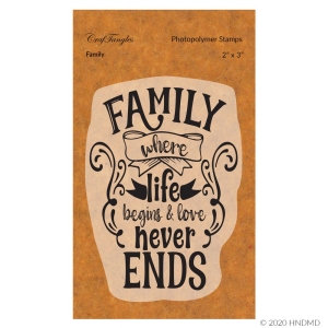 CrafTangles Photopolymer Stamps - Family