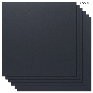 Cardstock 12" by 12" (300 gsm) (Set of 6 sheets) - Black