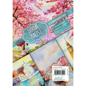 CrafTangles Decoupage Paper Pack - Everyday Places 2 (A4) - 4 sheets