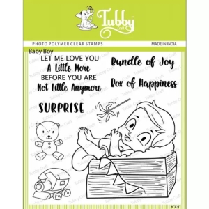 Tubby Photopolymer Clear Stamps - Baby Boy