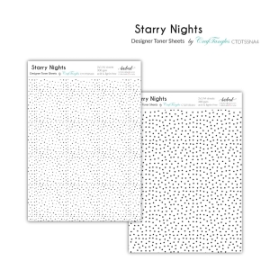 CrafTangles Designer Toner Sheets - Starry Nights (2 sheets of A4)