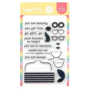 Waffle Flower Crafts Clear Stamps 4"X6" - Go Girl