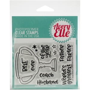 Avery Elle Clear Stamp Set 4"X3" - World's Greatest