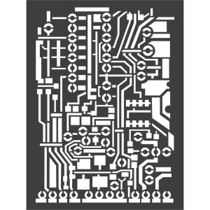 Stamperia Stencil 5.90"X7.87" - Circuit Board