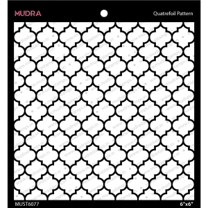 Mudra Stencils - Quatrefoil Pattern