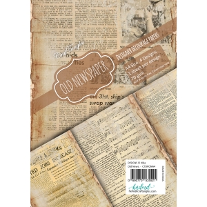 CrafTangles Decoupage Paper Pack - Old Newspaper (A4) - 4 sheets