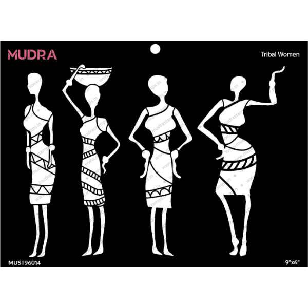 Mudra Stencils - Tribal Women