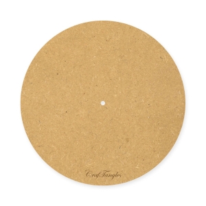 CrafTangles 12 inch 5 mm thick MDF Circle Clock Base