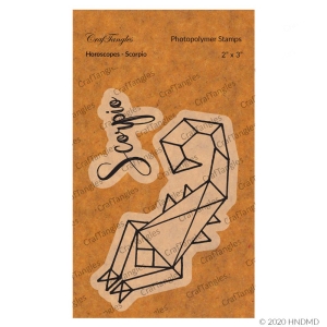 CrafTangles Photopolymer Stamps - Horoscopes - Scorpio