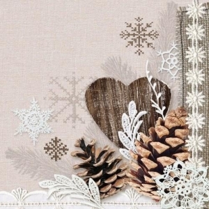 German Decoupage Napkins (5 pcs) - Winter Nature