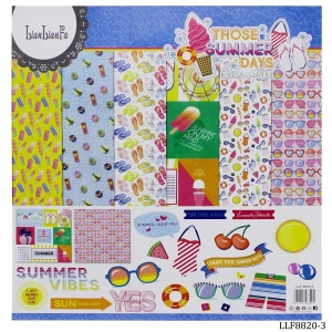 LianFa 12by12 inch Scrapbook Paper - Summer Days