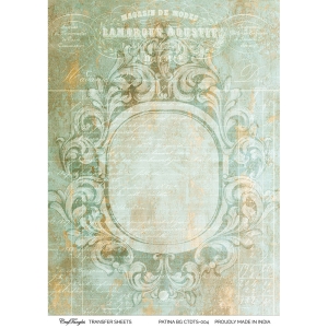 CrafTangles A4 Transfer It Sheets - Patina Background