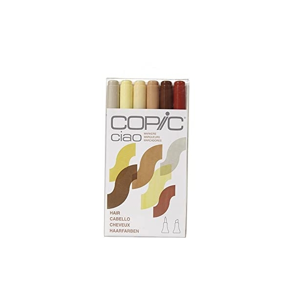 Copic Ciao Markers 6 Piece Set (Hair)