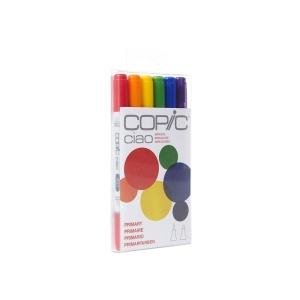 Copic Ciao Markers 6 Piece Set (Primary)