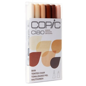 Copic Ciao Markers 6 Piece Set (Skin/Portrait)