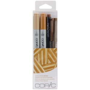 Copic Marker Doodle Pack, Brown