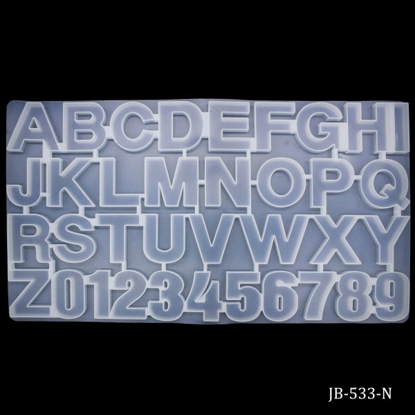 Alphabets and Numbers Silicone Moulds