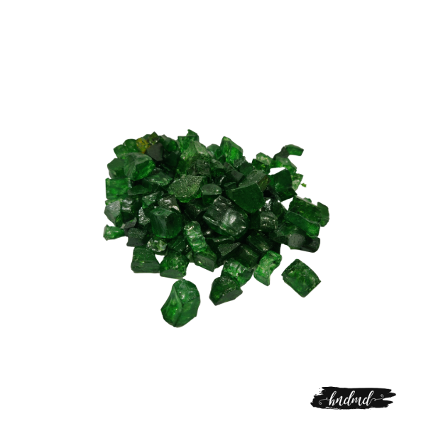 Craft Glass Resin Stones - Dark Green