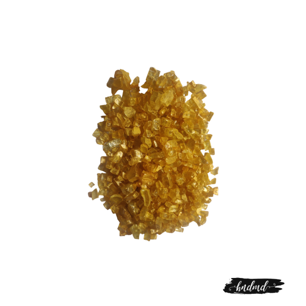 Craft Glass Resin Stones - Golden