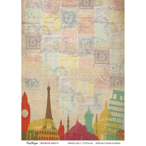 CrafTangles A4 Transfer It Sheets - Traveller 3