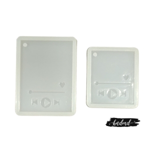 Music Keychains (Spotify) Resin Silicone Mould - Set of 2