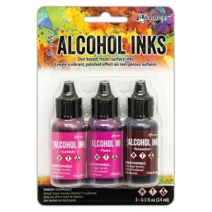 Tim Holtz Earth Tones Alcohol Inks - Pink/Red Spectrum